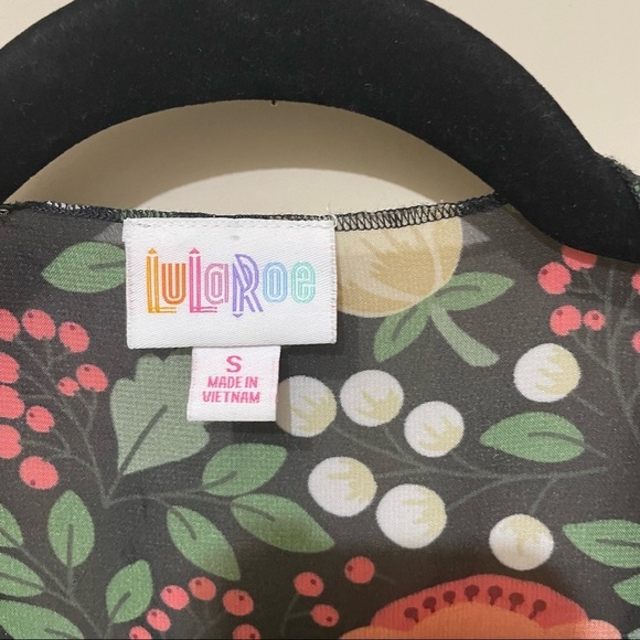 LuLaRoe Shirley Kimono with tulips small duster spring summer floral NWT - Picture 5 of 9